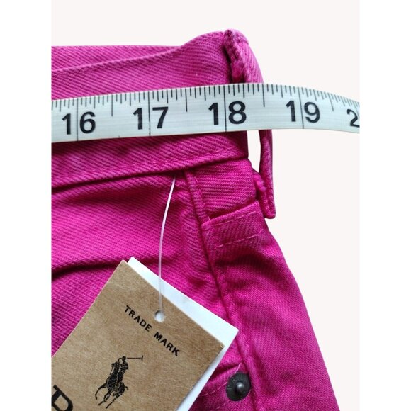 Polo Ralph Lauren Shorts 32 Crosby Relaxed Pink Raw Hem - Picture 8 of 15